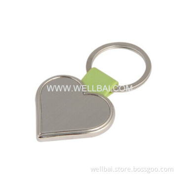 Promotion Metal Keyring with Heart Shape Plate